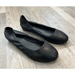 Eileen Fisher Women’s Ballet Flats Size 8 Black Nappa Soft Leather Classic
